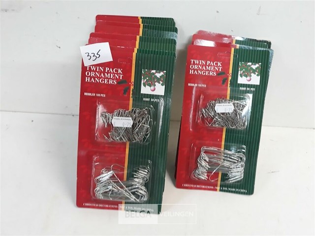 12 x kerstbal haakjes 150 stuks - afbeelding 1 van  3