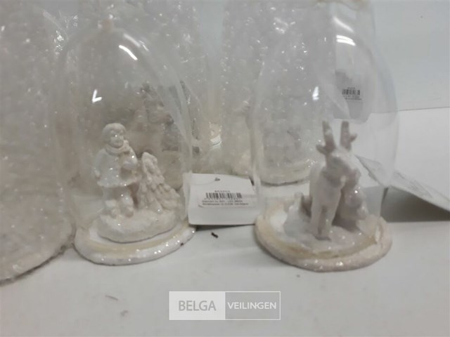12 x kerstfiguur in glas als kerstbal 2 assorti - afbeelding 3 van  3