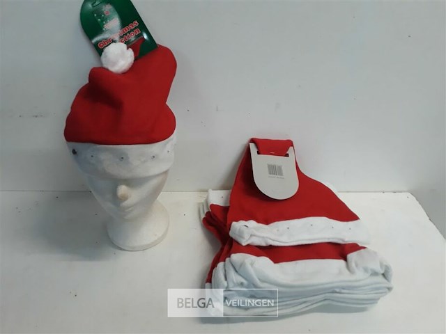 12 x kerstmuts met lampjes - afbeelding 2 van  3