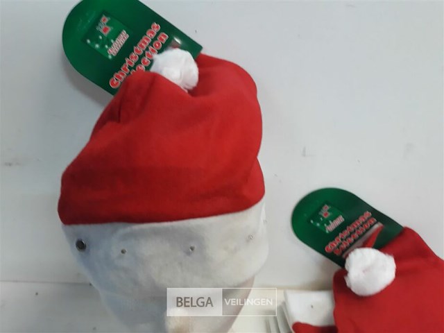 12 x kerstmuts met lampjes - afbeelding 3 van  3