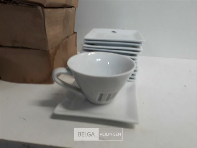 12 x koffietas + onderbord - afbeelding 3 van  3