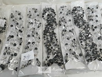 12 x kralen op snoer mix transparant – zwart - afbeelding 3 van  3