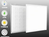 12 x led paneel 48w - 60cm x 60cm - 4000k neutraal wit - afbeelding 2 van  5