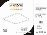 12 x led paneel 48w - 60cm x 60cm - 4000k neutraal wit - afbeelding 6 van  6