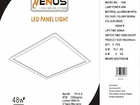 12 x led paneel 48w - 60cm x 60cm - 6500k koud wit - afbeelding 5 van  5