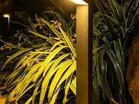 12 x led tuinlamp 10w – 60 cm – 3500k warm wit – 1000 lm – ip54 waterdicht – zwart (sla-64) - afbeelding 1 van  4