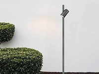 12 x modern lange prikspot tuinlamp gu10 fitting zand zwart draaibaar waterdicht - afbeelding 1 van  4