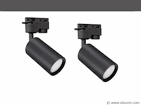 12 x mr4 enkele fase rail spots zwart - afbeelding 2 van  10