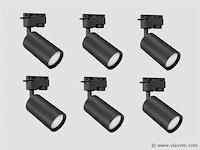 12 x mr4 enkele fase rail spots zwart - afbeelding 1 van  10