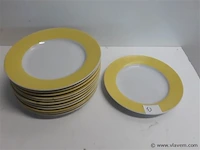 12 x ontbijt of dessert bord - afbeelding 2 van  2