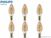 12 x philips vintage filament sfeer lampjes goud - afbeelding 1 van  9