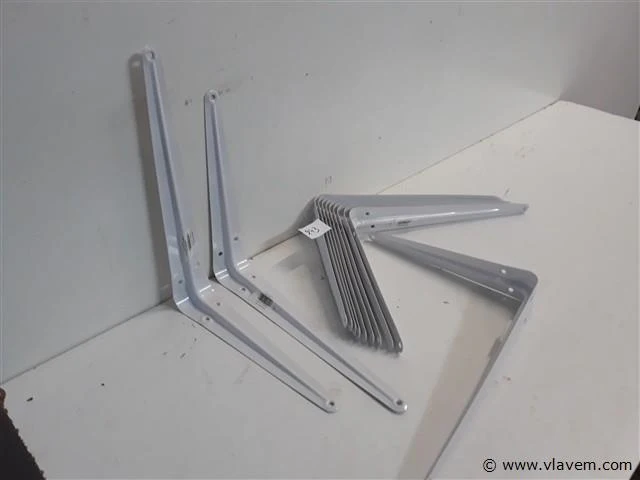 12 x plankdrager 20x25 cm wit - afbeelding 2 van  2