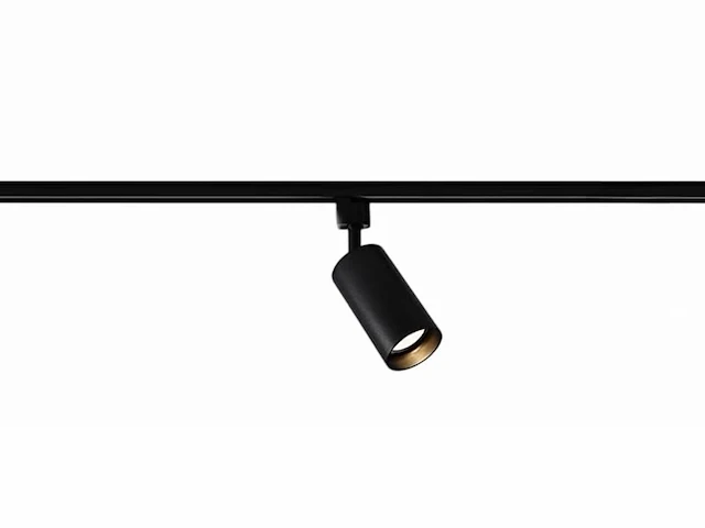 12 x railspot gu10 armatuur cilinder zand zwart draaibaar 10,2cm - afbeelding 1 van  5