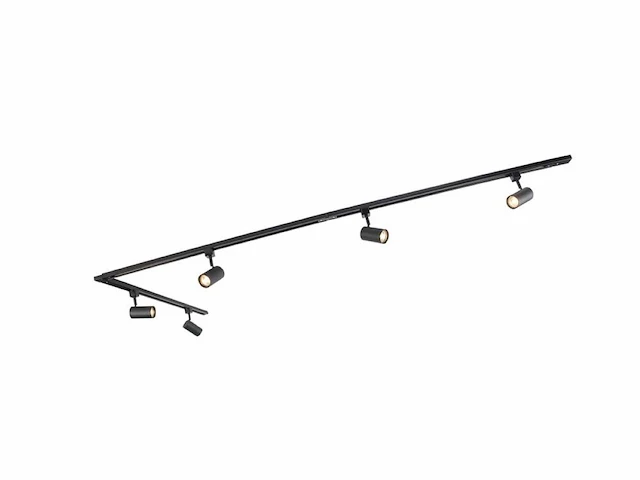 12 x railspot gu10 armatuur cilinder zand zwart draaibaar - afbeelding 4 van  5
