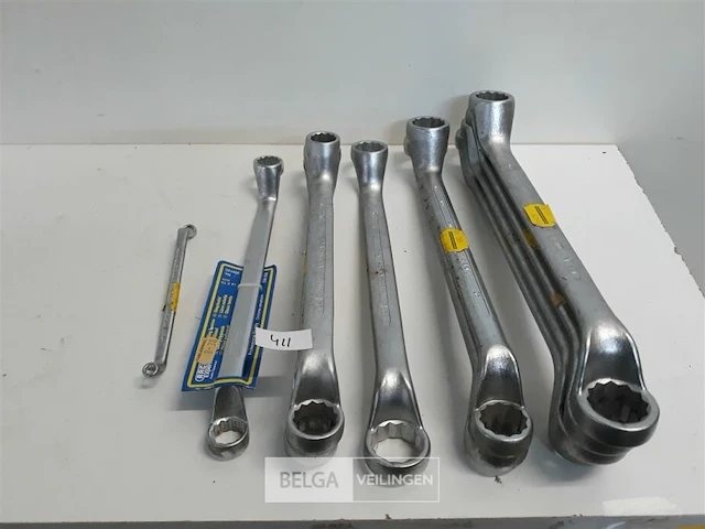 12 x ringsleutels chrome - afbeelding 2 van  3
