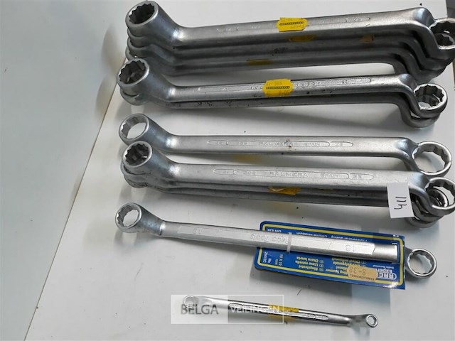 12 x ringsleutels chrome - afbeelding 3 van  3