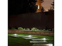 12 x solar 4 lichts led grond spot zilver - afbeelding 3 van  10