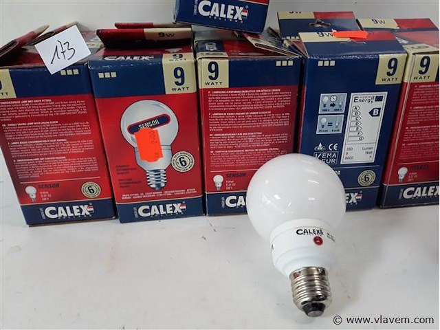 12 x spaarlamp e27 9w dag/nacht sensor - afbeelding 2 van  2