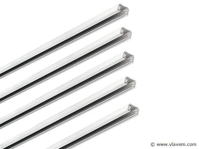 12 x spanningsrail juno 100 cm mat wit - afbeelding 1 van  7