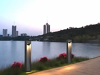 12 x staande tuinlamp 70cm gu10 fitting zwart waterdicht - afbeelding 2 van  4