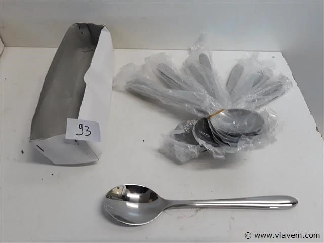 12 x tafellepel 20 cm 18/10 - afbeelding 1 van  2