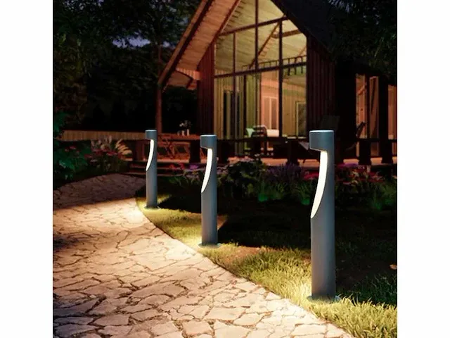 12 x tuinlamp 12w led 60 cm - 3500k warm wit (sla-35) - afbeelding 1 van  5