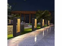 12 x tuinlamp 7w led 40 cm - 3500k warm wit (sla-01) - afbeelding 1 van  4