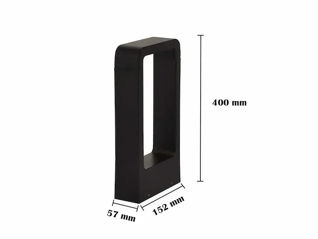 12 x tuinlamp 7w led 40 cm - 3500k warm wit (sla-01) - afbeelding 4 van  4