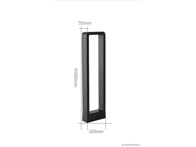 12 x tuinlamp 7w led 60 cm warm wit (sla-01) - afbeelding 2 van  5