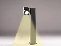 12 x tuinlamp rechthoekig gu10 fitting zand zwart draaibaar waterdicht - afbeelding 6 van  10