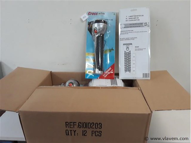 12 x zaklamp xenon lamp 26 cm - afbeelding 1 van  2