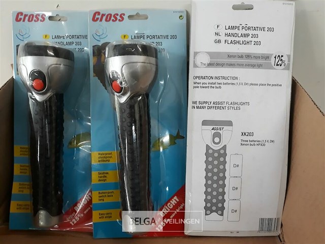 12 x zaklamp xenon lamp 26 cm - afbeelding 3 van  3