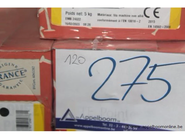 120 dozen a 5kg spijkers 3,00x65 te. pointes - afbeelding 3 van  3