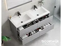 120cm badkamermeubelset - kleur: beton grijs - afbeelding 2 van  2