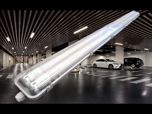 120cm dubbele led tl t8 armaturen waterdicht (24x) - afbeelding 1 van  9