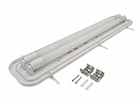 120cm pro design dubbele led tl t8 armaturen waterdicht wit met reflector - afbeelding 4 van  5
