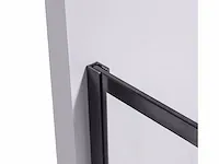 120x200 bcf inloopdouche met mat zwart frame - afbeelding 3 van  4