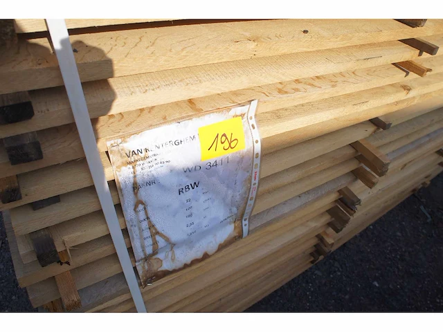 1,21 m³ eiken planken 22mm - afbeelding 2 van  3