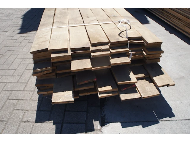 1,22 m³ eiken planken 22mm droog - afbeelding 4 van  4