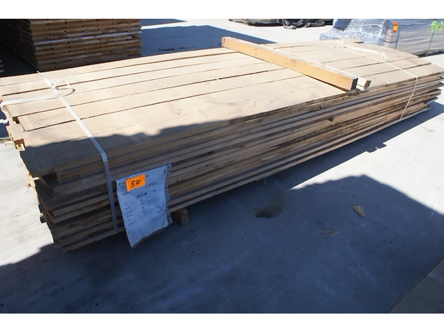 1,22 m³ eiken planken 22mm droog - afbeelding 1 van  4