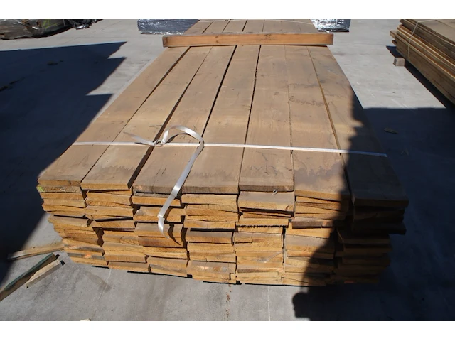 1,22 m³ eiken planken 22mm droog - afbeelding 3 van  4
