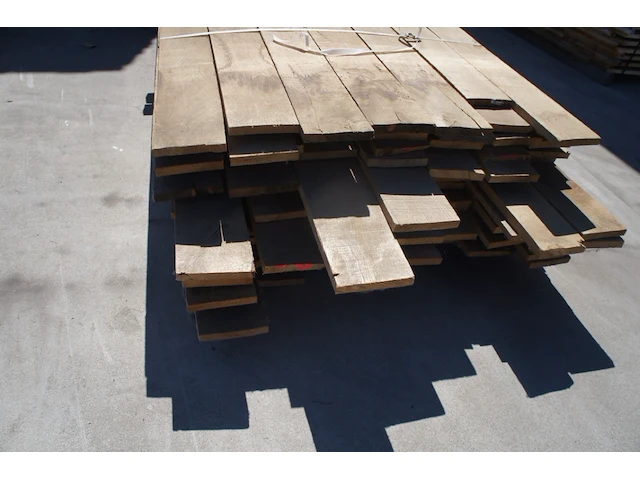 1,22 m³ eiken planken 22mm droog - afbeelding 4 van  4