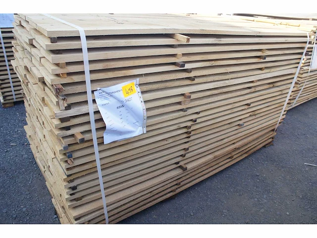 1,22 m³ eiken planken 22mm - afbeelding 1 van  4