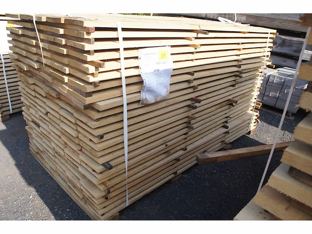 1,22 m³ eiken planken 22mm - afbeelding 1 van  4