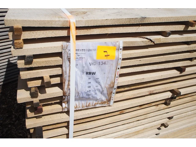1,22 m³ eiken planken 22mm - afbeelding 2 van  5