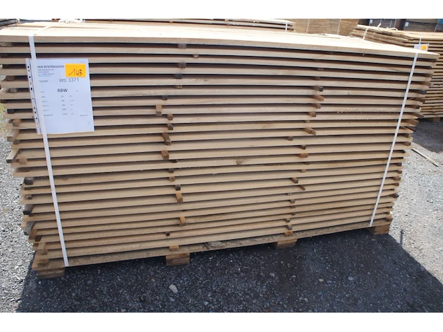 1,22 m³ eiken planken 22mm - afbeelding 1 van  4