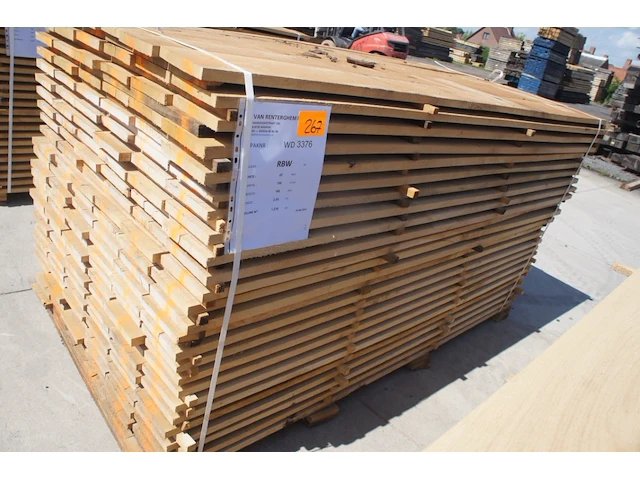 1,22 m³ eiken planken 22mm - afbeelding 1 van  4