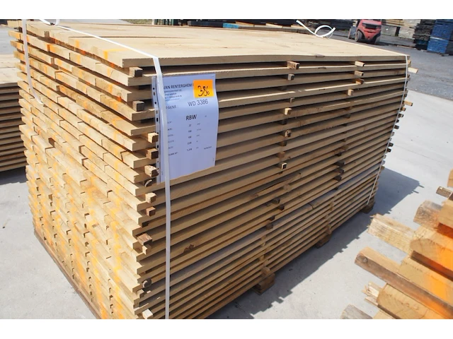 1,22 m³ eiken planken 22mm - afbeelding 1 van  4
