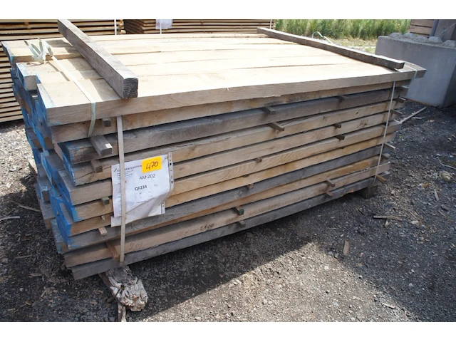 1,23 m³ eiken planken 54mm - afbeelding 1 van  8
