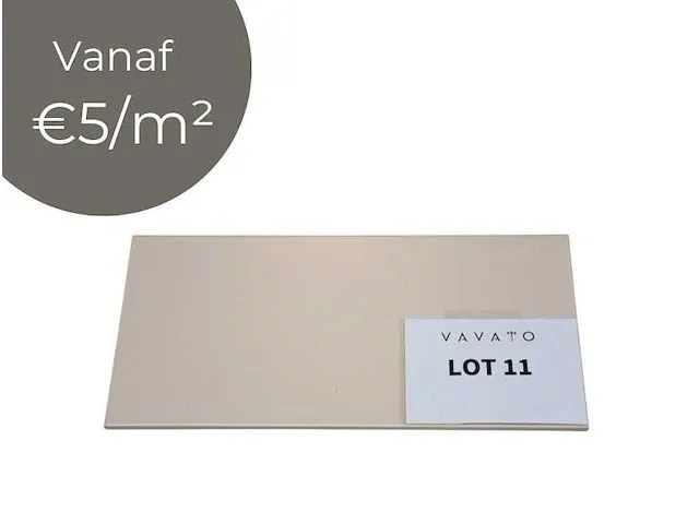 12,32m² - 20x40 cm - color one beige mat - rako - afbeelding 1 van  3